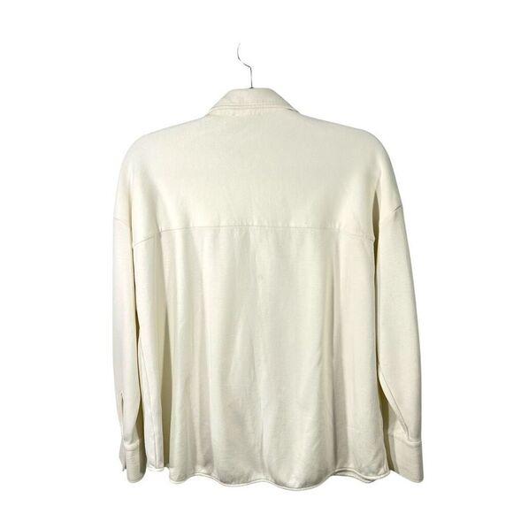 Massimo Dutti Button-Down Shirt Small Off-White Cotton-blend Men’s - Picture 5 of 14